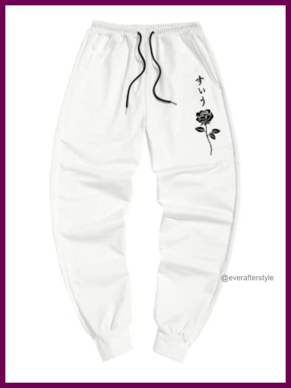 Men's Cuffed Sweatpants Mid Rise Drawstring Athletic Casual Pants